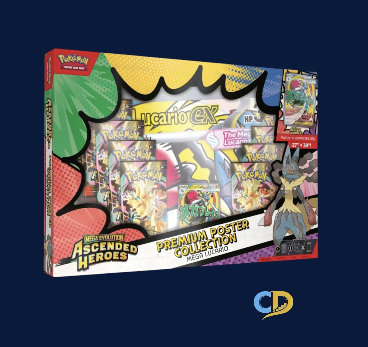 Is the Ascended Heroes Mega Lucario Premium Poster Collection Worth Buying?