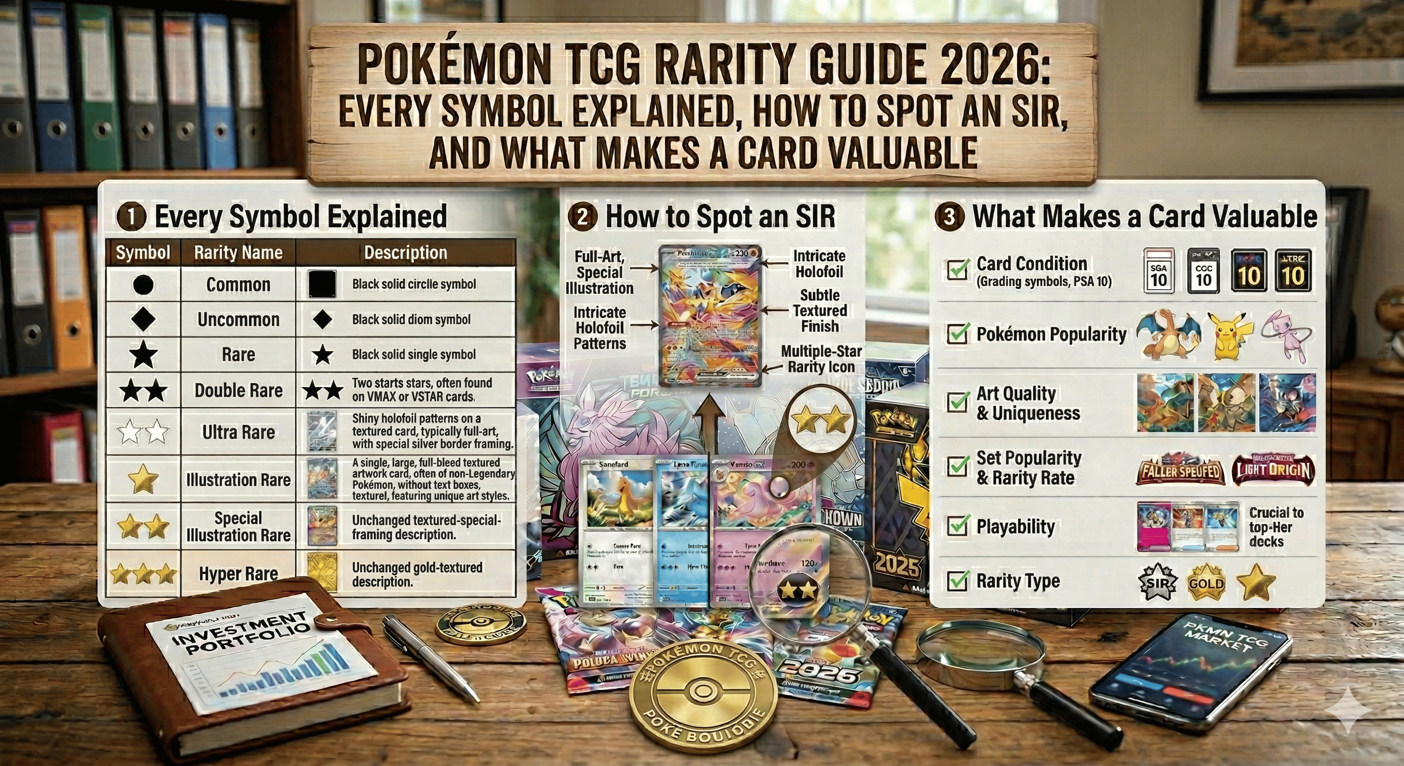 Pokemon TCG Rarity Guide 2026: Every Symbol Explained, How to Spot an SIR, and What Makes a Card Valuable