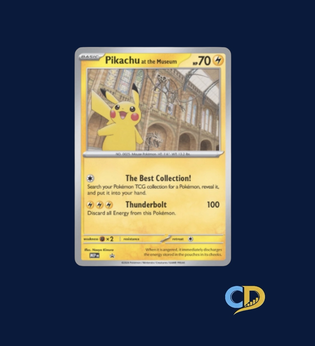 Pokemon TCG | Pikachu at The Museum Jumbo Card