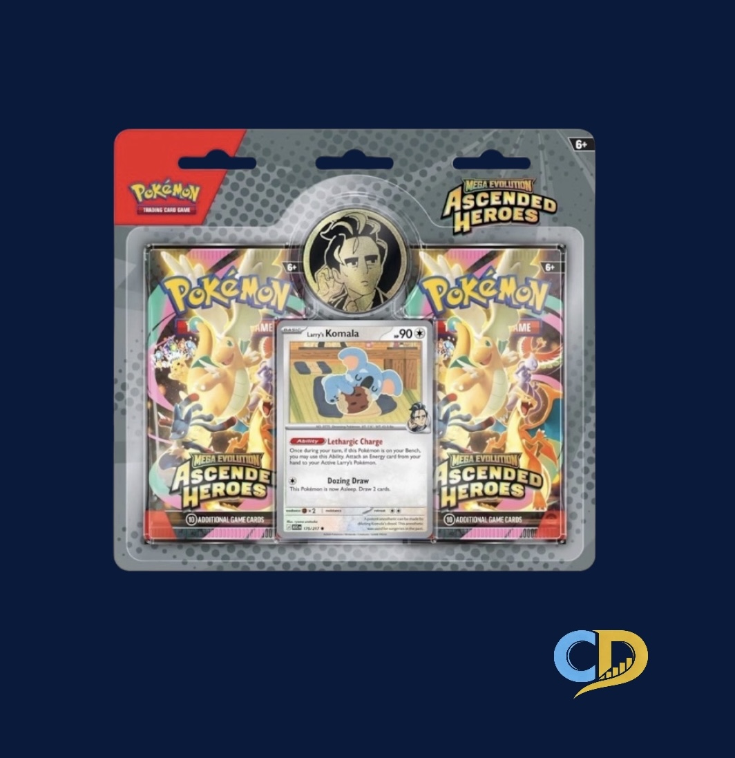 Pokemon TCG | Mega-Evolution-Ascended Heroes | Larry's Komala 2-Pack Blister