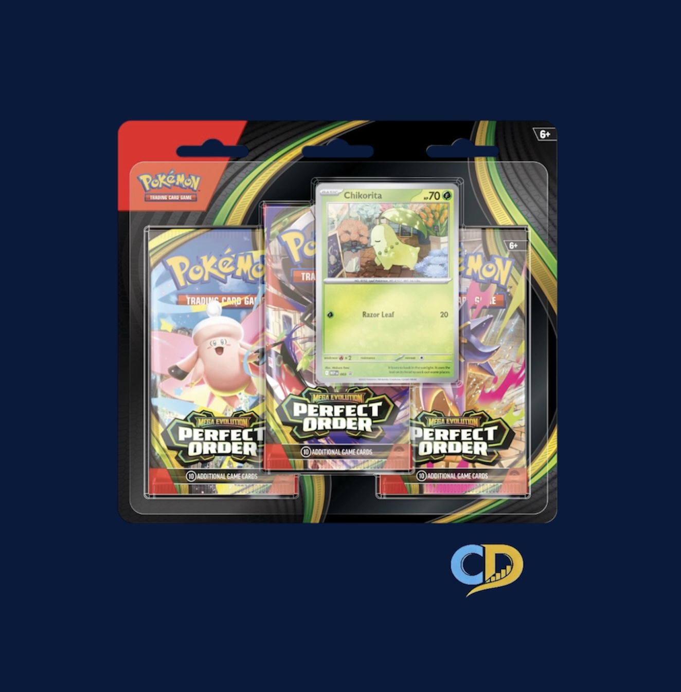 Pokemon TCG | Mega Evolution- Perfect Order | Triple Blister Random