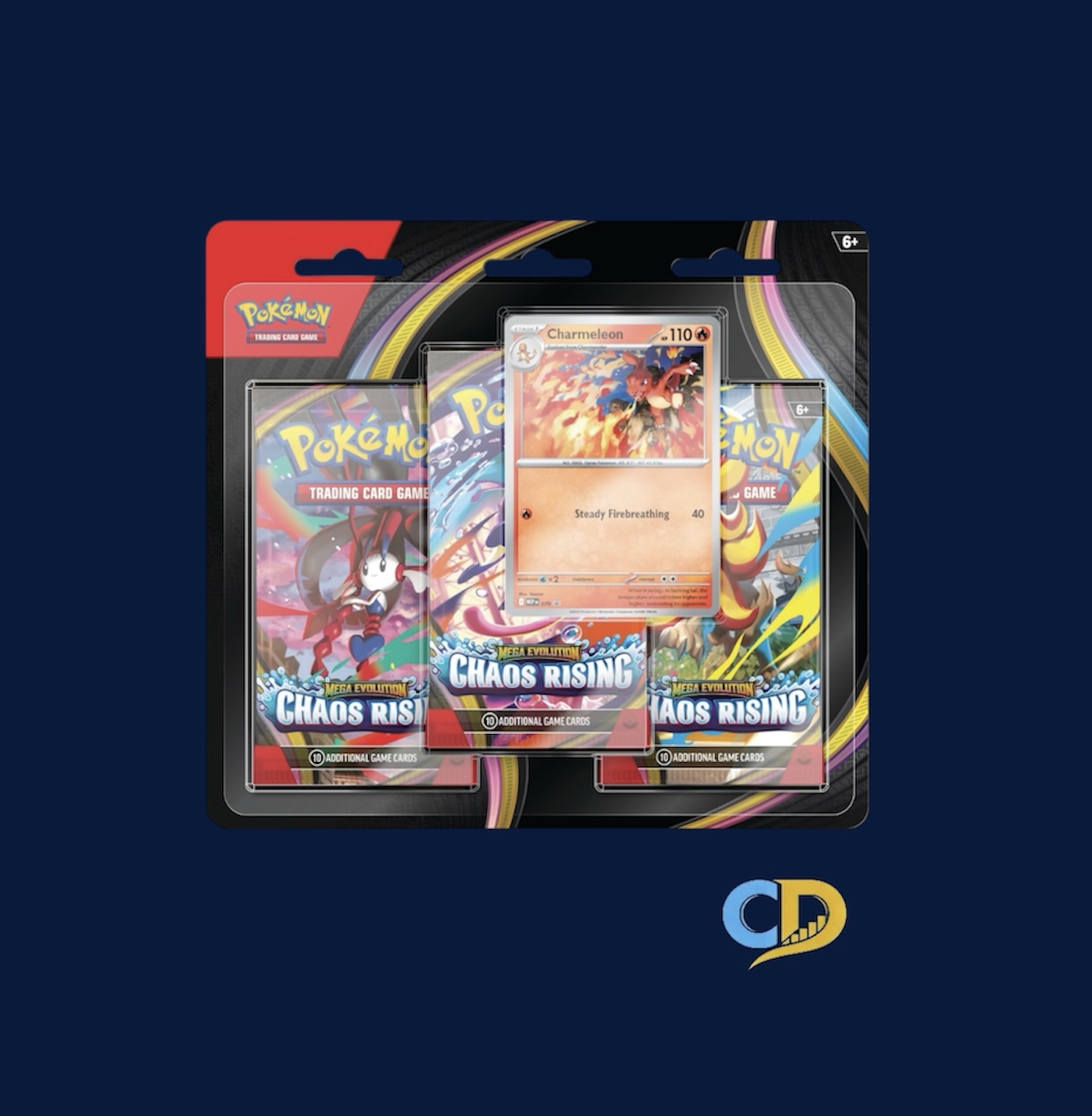 Pokemon TCG | Mega Evolution- Chaos Rising | Triple Blister Charmeleon Promo