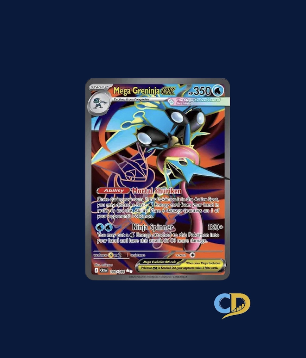 Pokemon TCG  | Mega Evolution- Chaos Rising | Mega Greninja ex 100/86