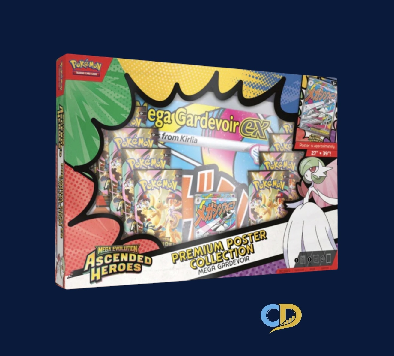 Pokemon TCG | Mega Evolution-Ascended Heroes | Mega Gardevoir Premium Poster Collection